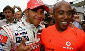 a picture of hamilton and his dad